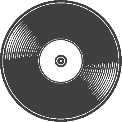 Spinning vinyl record